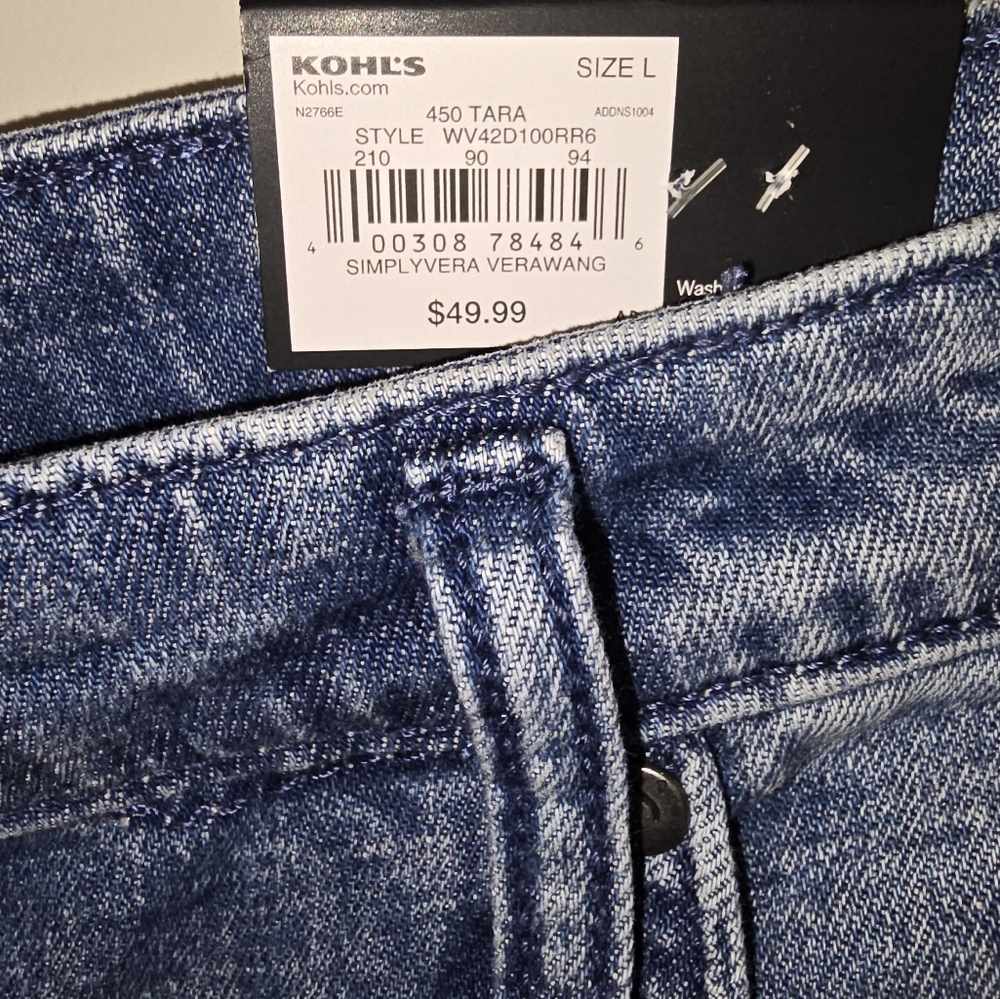 Denim Blue Skirt, Blue Jean Skirt, Womens skirt, Denim Skirt. Vera Wang skirt - Picture 5 of 7